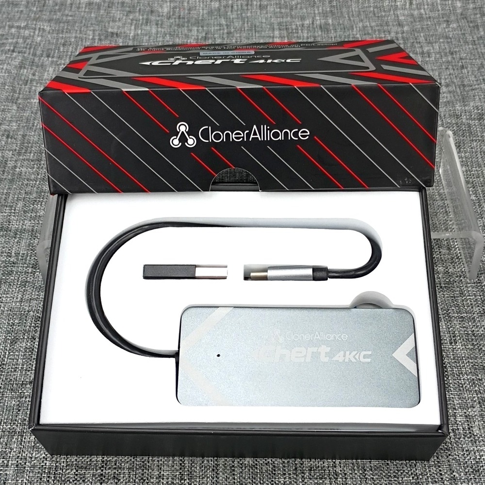 ClonerAlliance Chert 4KC HDMI To USB-C Capture Dongle 4K Input Tested and Works